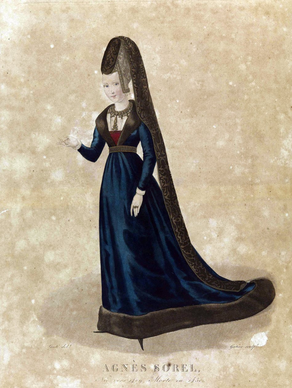 Agnes Sorel，18 世纪晚期（石版画） 作者 乔治·雅克·加丁