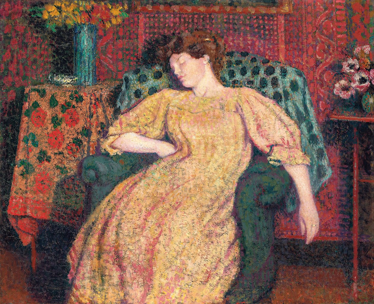 睡着了，或La Sieste，约1906年 作者 乔治莱门