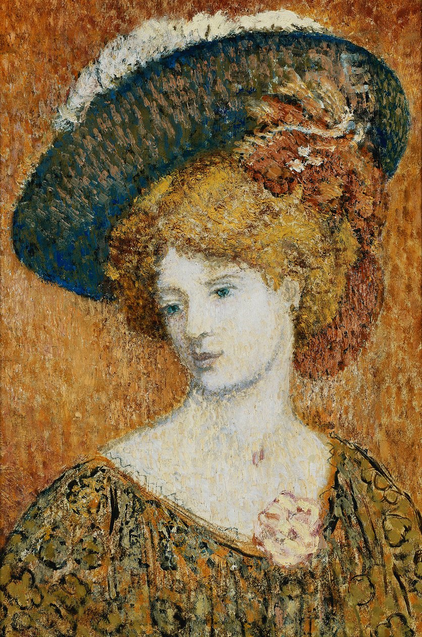戴着帽子的女人; Femme au Chapeau-戴着帽子的女人， 作者 乔治莱门