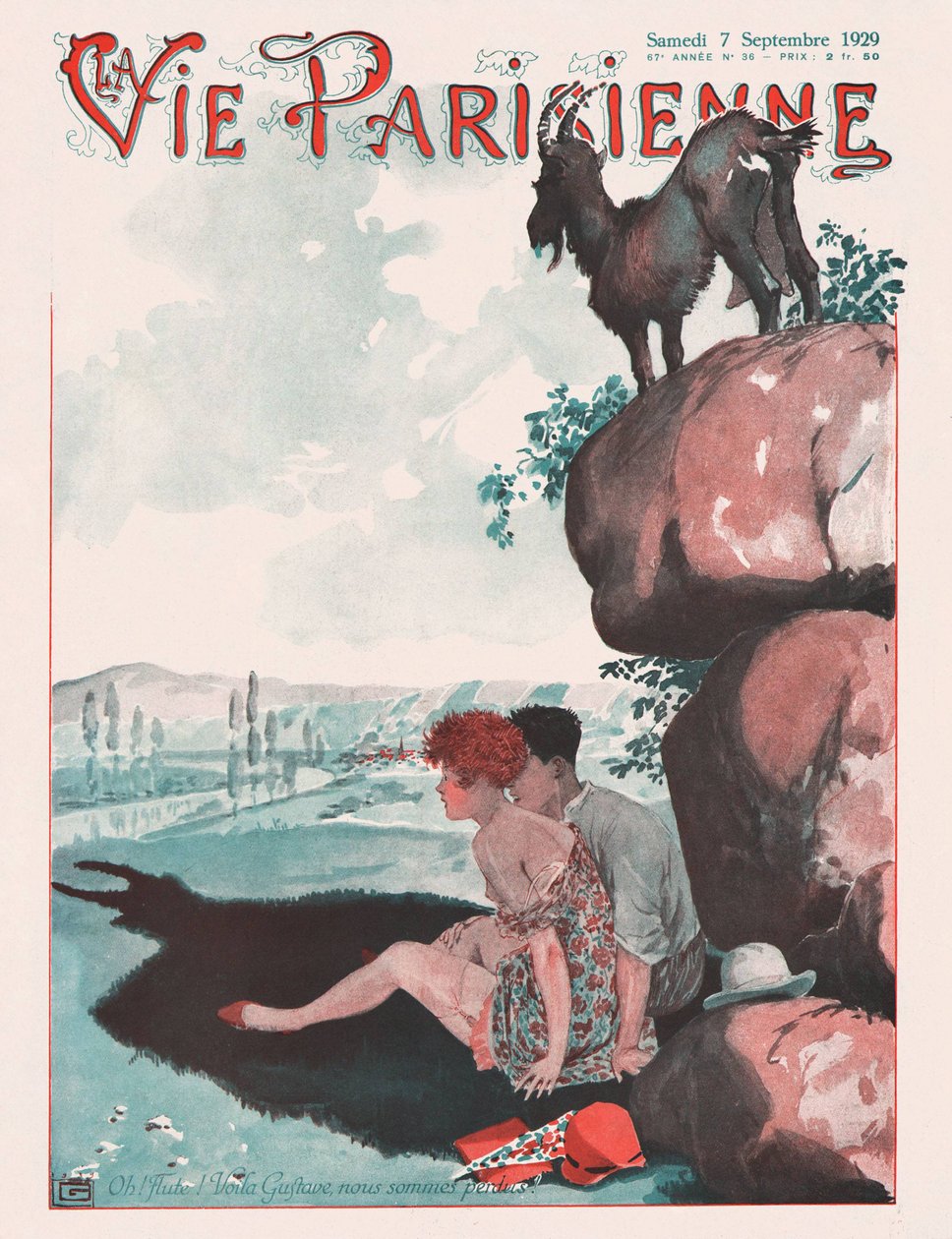 《巴黎人生活》杂志封面，1929年 作者 乔治·莱昂内克