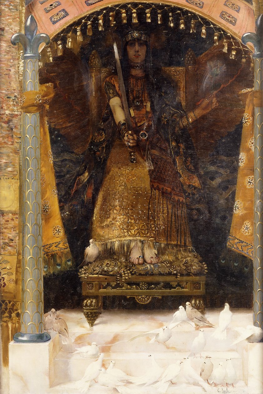 战争与和平，1886年 作者 乔治·玛丽·罗什格罗塞（Georges Marie Rochegrosse）