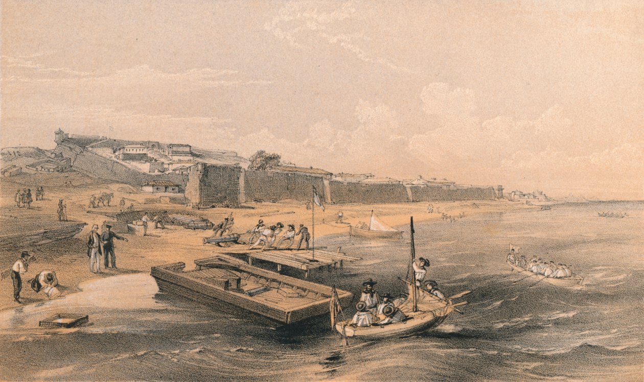 向阿佐夫海望去的叶尼卡莱堡垒》，1856年 作者 乔治·麦卡洛克