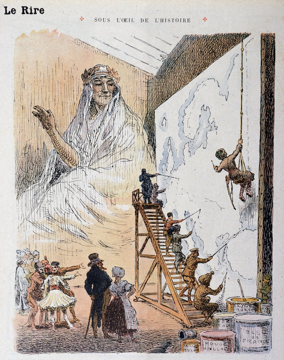 欧洲。乔治-穆尼耶（1869-1942）的绘画。在 "Le Rire Rouge "中 作者 乔治·穆尼耶