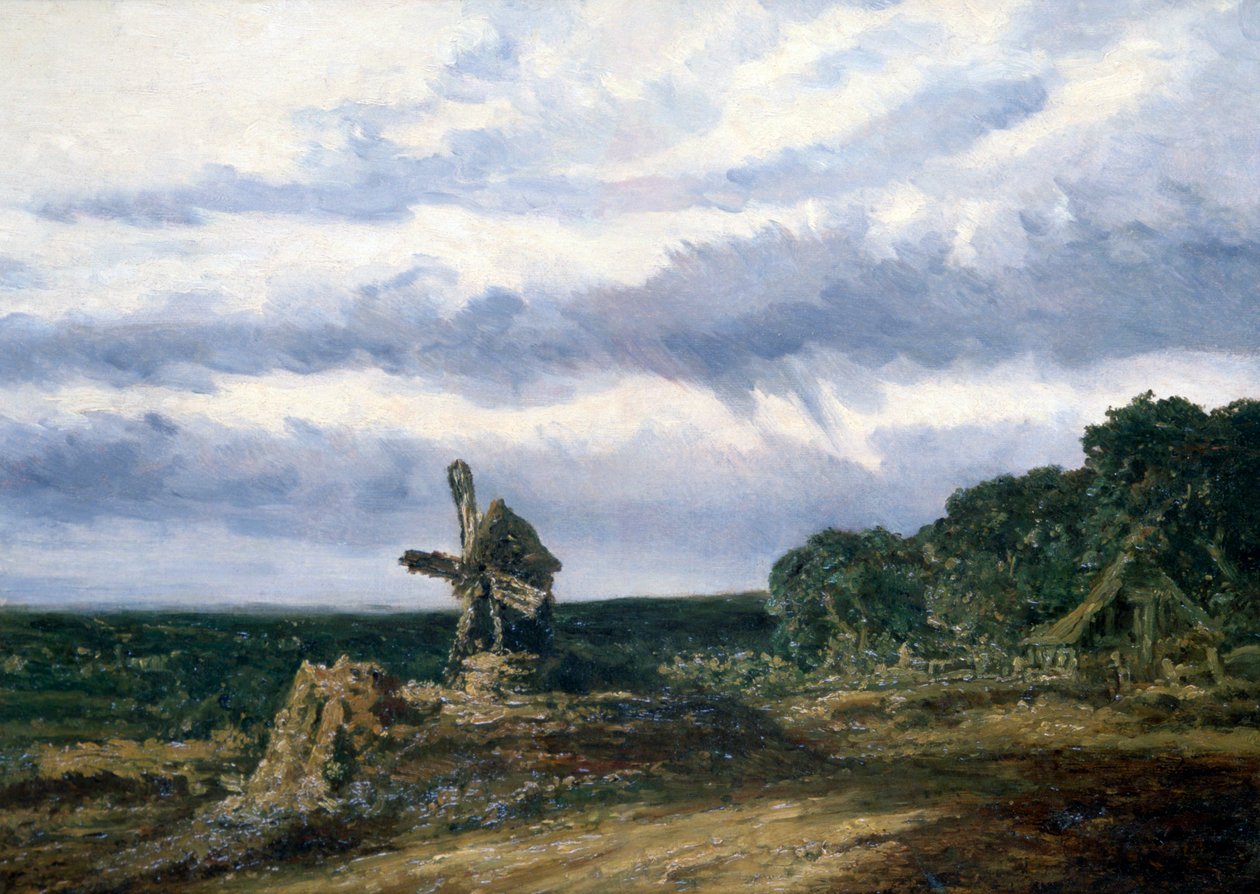 磨坊风景，c1783-1843 作者 乔治·米歇尔
