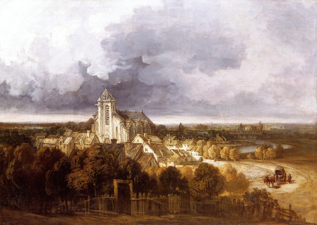 莫城风景》，1800-1843年 作者 乔治·米歇尔