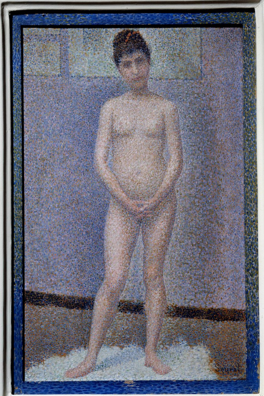 Georges Seurat (1859-1891) 的面容绘画 作者 乔治·皮埃尔·苏拉特