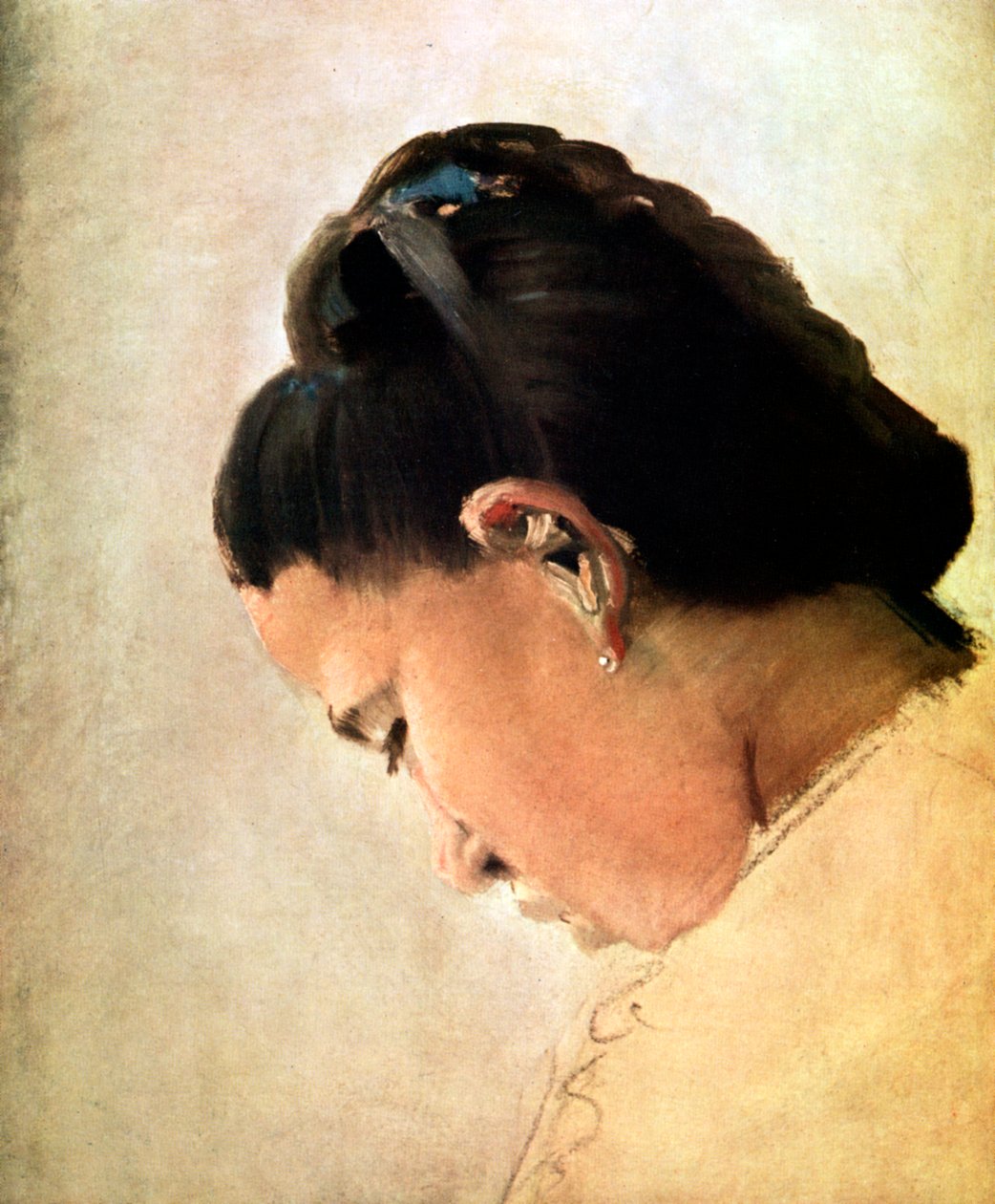 太特·德·朱尼·菲尔（Tete de Jeune Fille），19世纪末，1929年 作者 乔治·皮埃尔·苏拉特