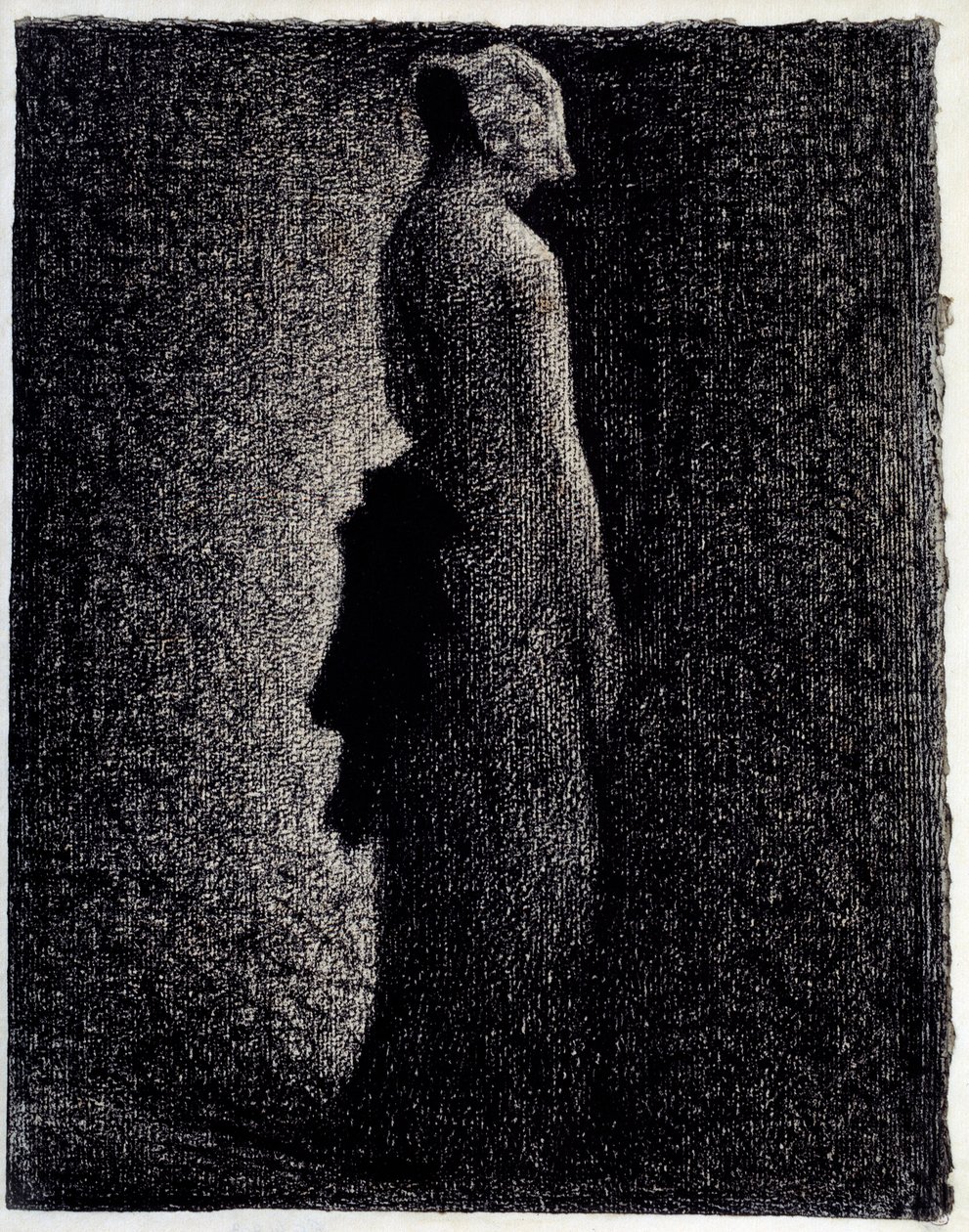 黑结 铅笔画 乔治-修拉(1859-1891)1882年左右的作品。0,31 x 0,23 m 巴黎。奥赛博物馆 作者 乔治·皮埃尔·苏拉特