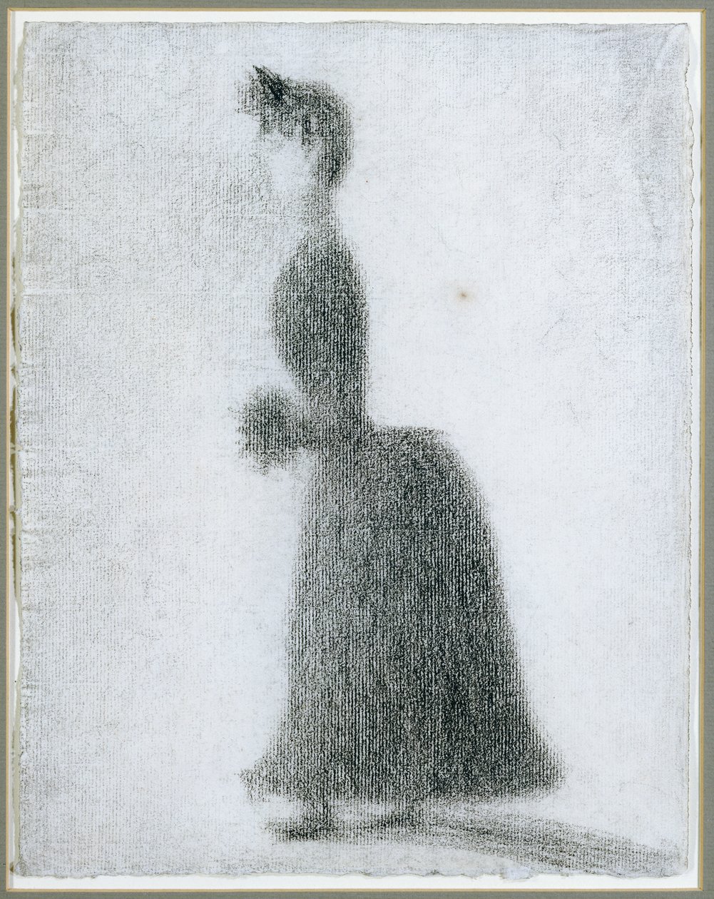 带着笨拙的沃克，c.1884年 作者 乔治·皮埃尔·苏拉特