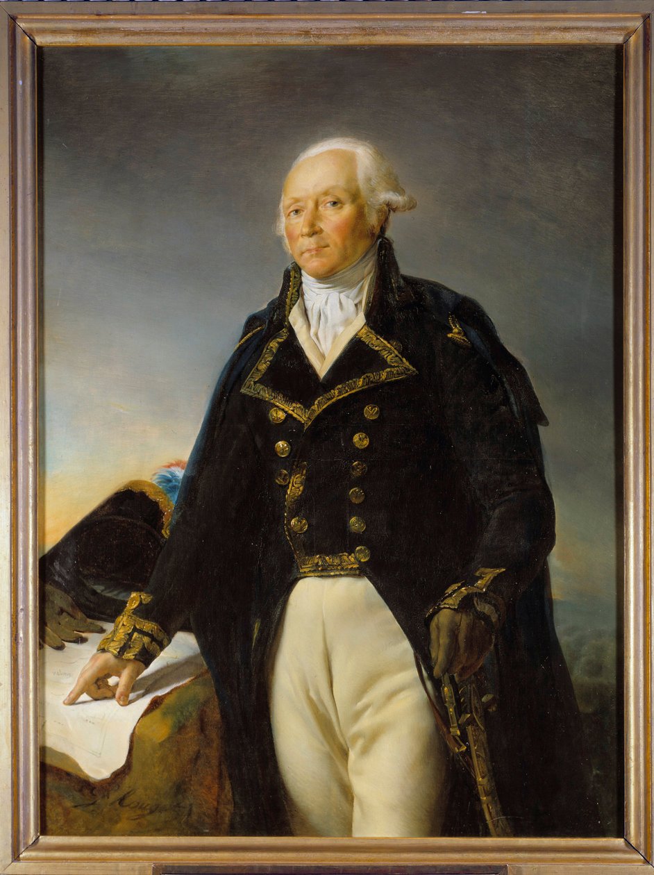 Portrait of Francois Christophe Kellermann (1735-1820), Duke of Valmy, General in Chief of the Armee of Moselle Painting by Georges Rouget (1784-1869) 1792 Dim. 1,35 x 1 m 作者 乔治·鲁格
