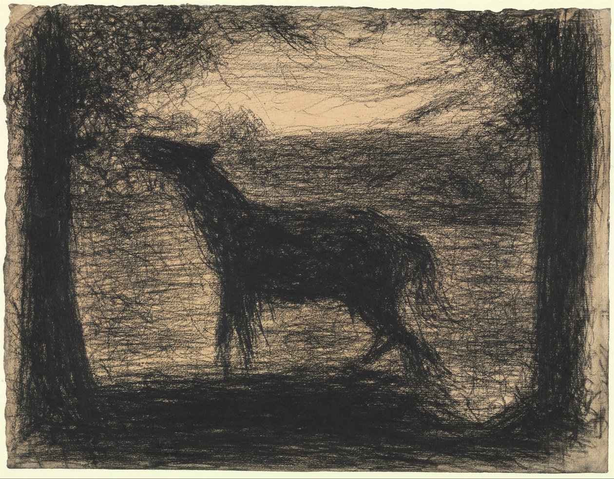 小马驹（The Foal），1882-83（在纸上讲故事的铅笔） 作者 乔治·苏拉特