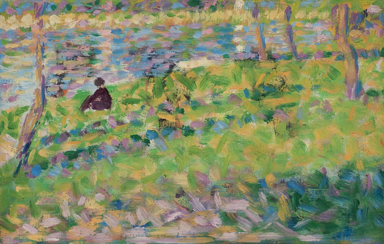 法语: Paysage, homme assis 作者 乔治·苏拉特