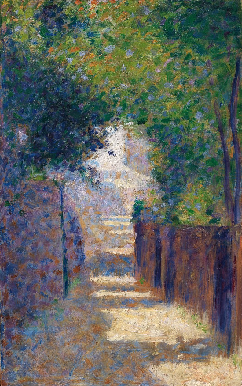 Rue St. Vincent在春天，c.1884 作者 乔治·苏拉特