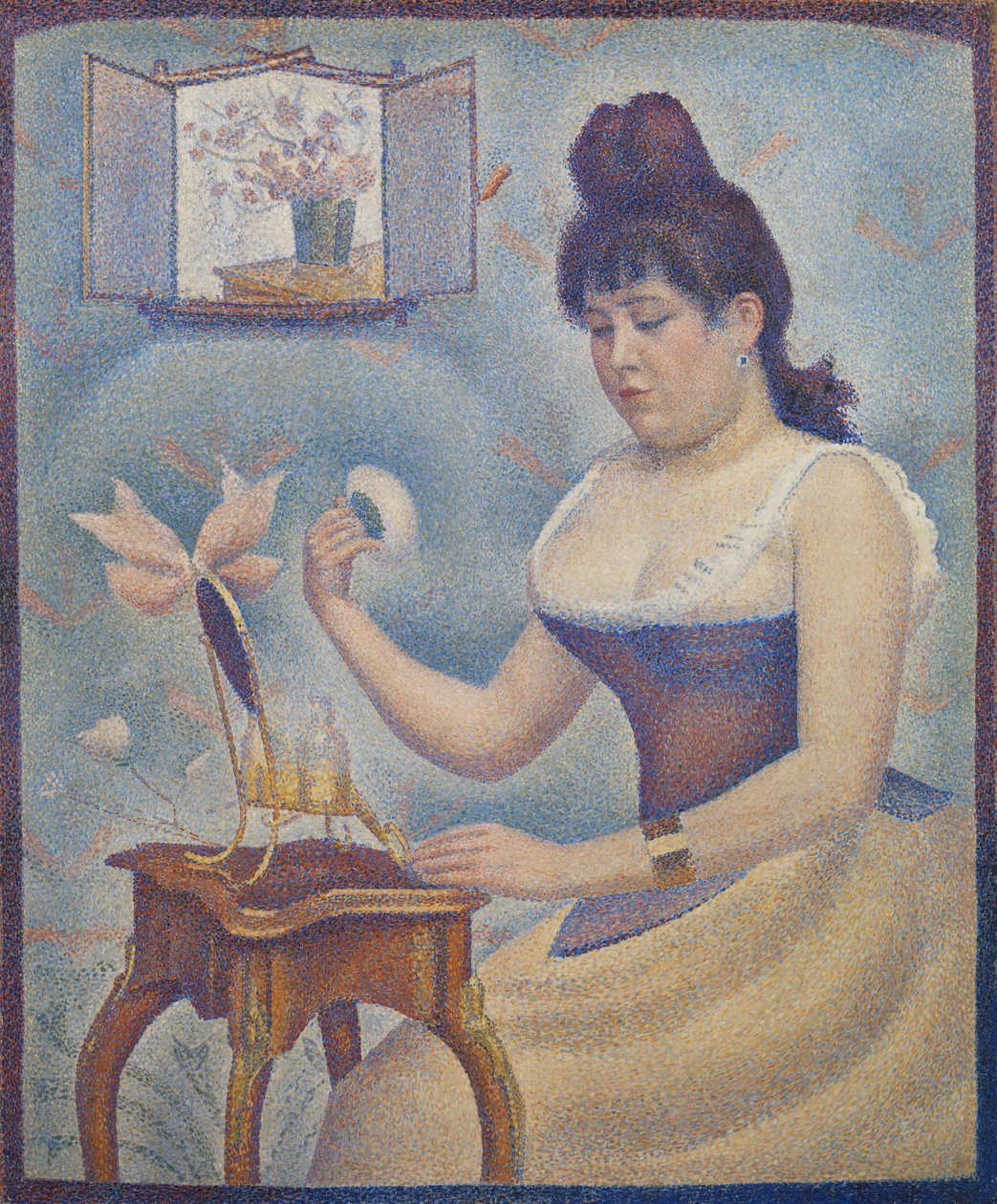 年轻女子粉末自己，c.1888-90 作者 乔治·苏拉特