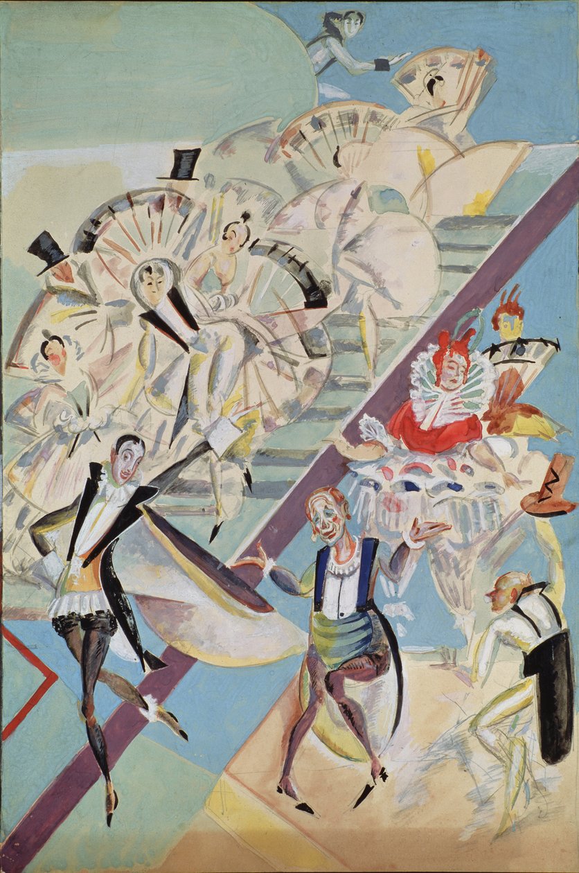 Ch。的歌剧院Girofle-Giroflia的舞台设计。 Lecocq，1922年 作者 格奥尔基·博格丹诺维奇·雅库洛夫