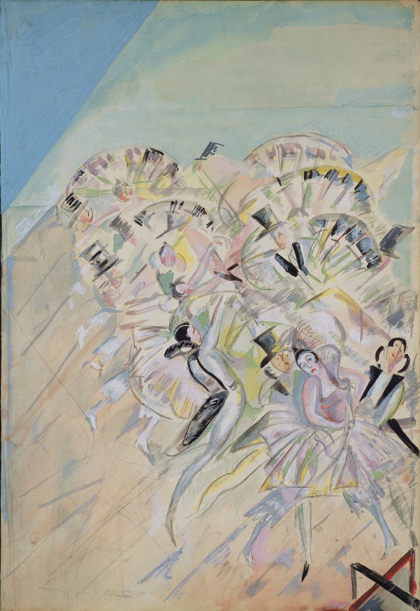 Ch。的歌剧院Girofle-Giroflia的舞台设计。 Lecocq，1922年 作者 格奥尔基·博格丹诺维奇·雅库洛夫