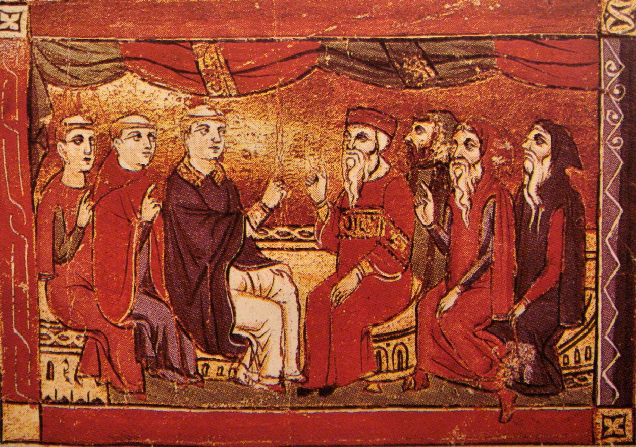 天主教徒和东方基督徒辩论，Atlas des Croisades, Acre 1290 (23089306612) 作者 第比利斯的乔治亚·莱文·拉米什维利