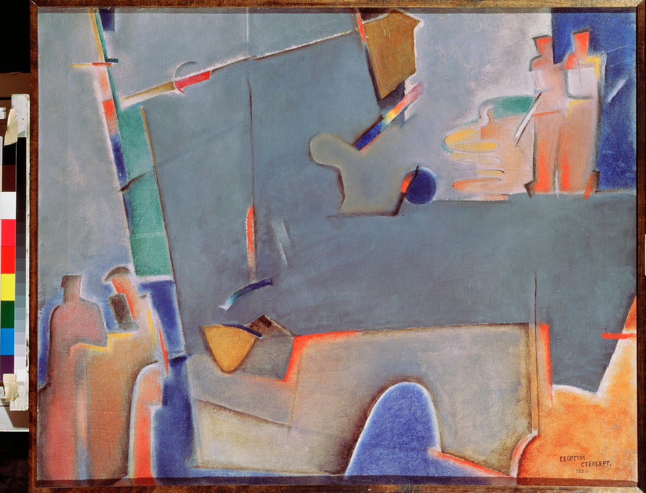 吊车--格奥尔基-阿夫斯托维奇-斯滕贝格（1900-1933 年）的油画，布面油画 作者 格奥尔基·阿夫古斯托维奇·施滕伯格