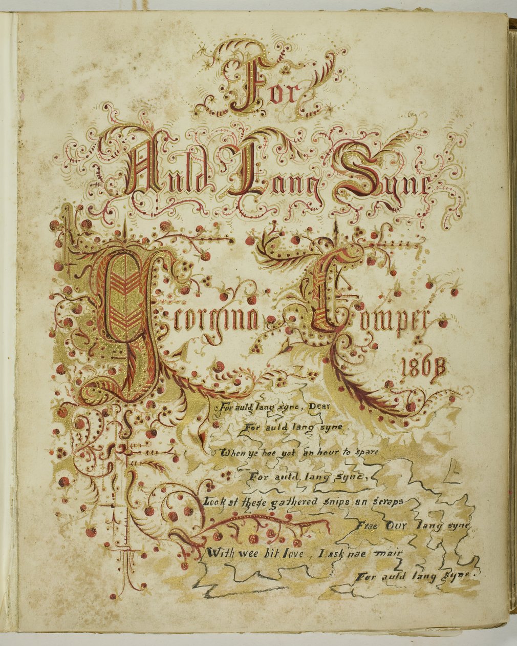 无题》[For Auld Lang Syne]，185568。   作者 乔治娜·考珀
