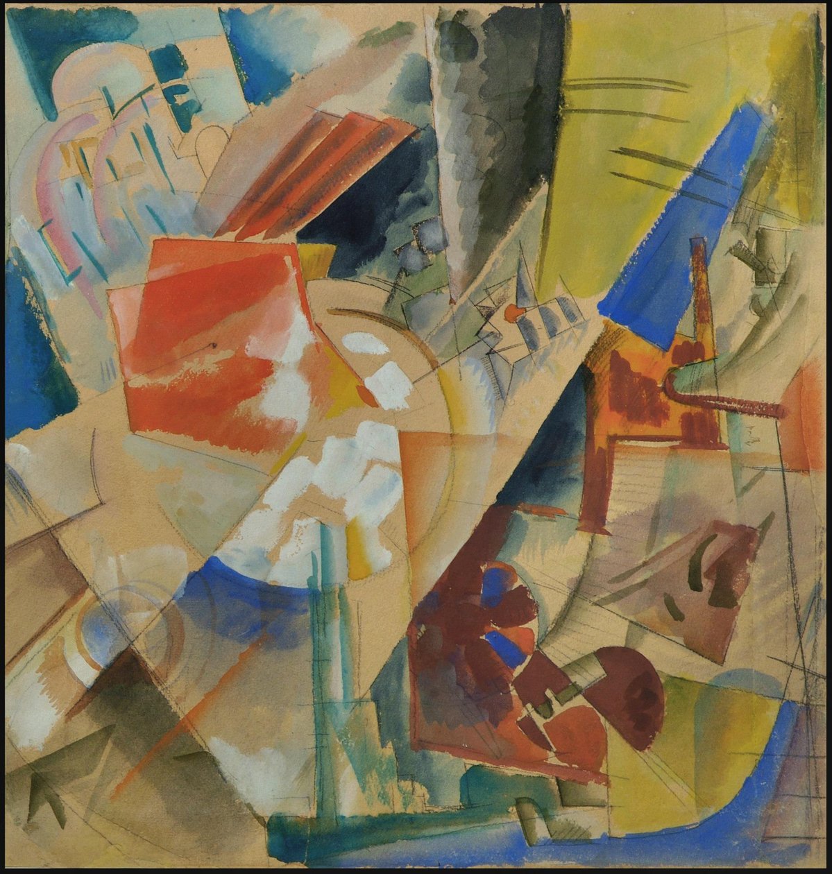 建设性作品，1919年。 作者 乔治·亚历山德罗维奇·埃切斯托夫