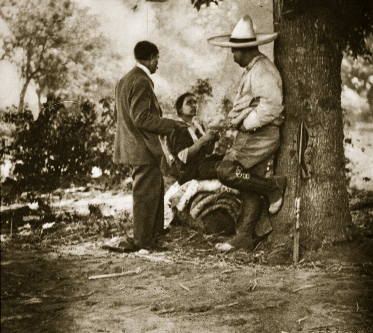 潘乔别墅在他的牧场，1920-23（bw照片） 作者 杰拉尔德·布兰登
