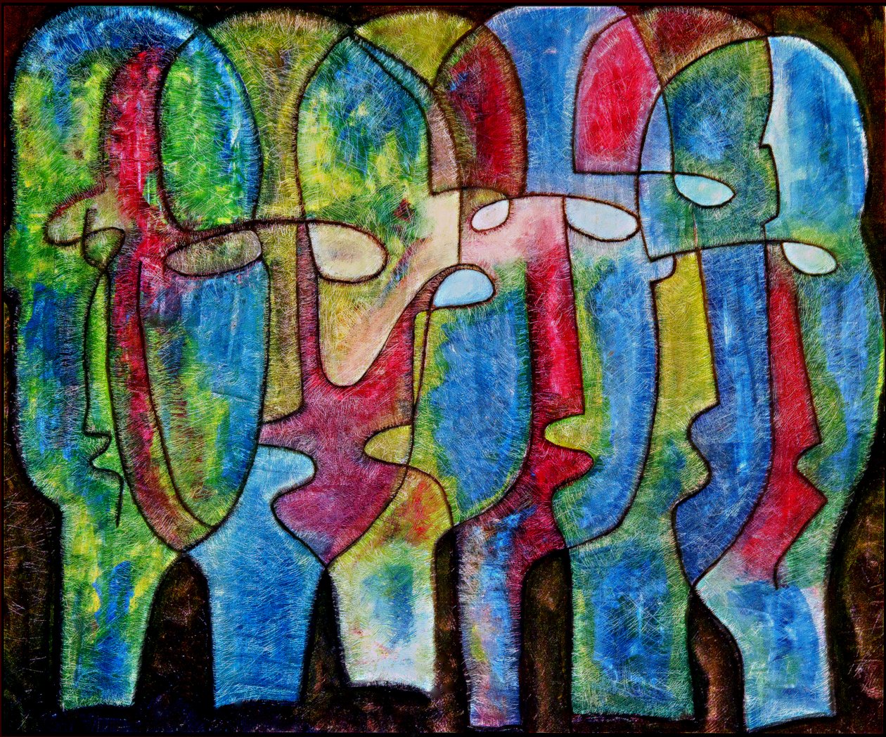 Les Zombis de Fort-Dimanche（海地），2008 年（油画） 作者 杰拉尔德·布朗库特