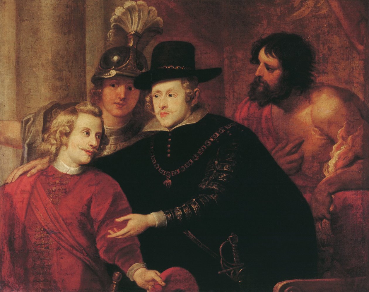 菲利普四世西班牙派遣他的兄弟Cardinal-Infante Ferdinand of Austria 作者 杰拉德·西格斯（Gerard Seghers）