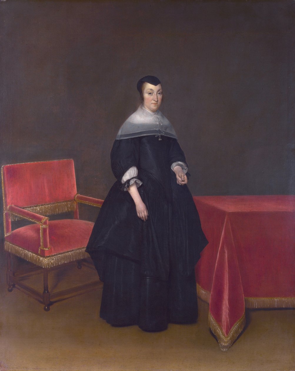 Hermanna van der Cruysse（1615-1705），Abraham van Suchtelen（1600  -  1661）的妻子 作者 杰拉德·特·博尔赫