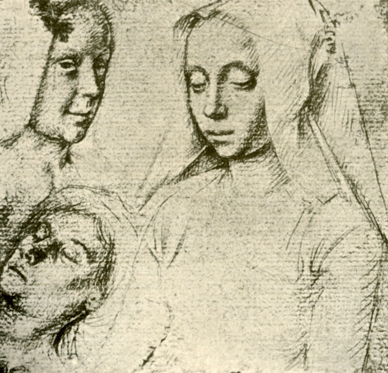 15908年代末至16世纪初的三个女元首。 作者 杰拉德·大卫