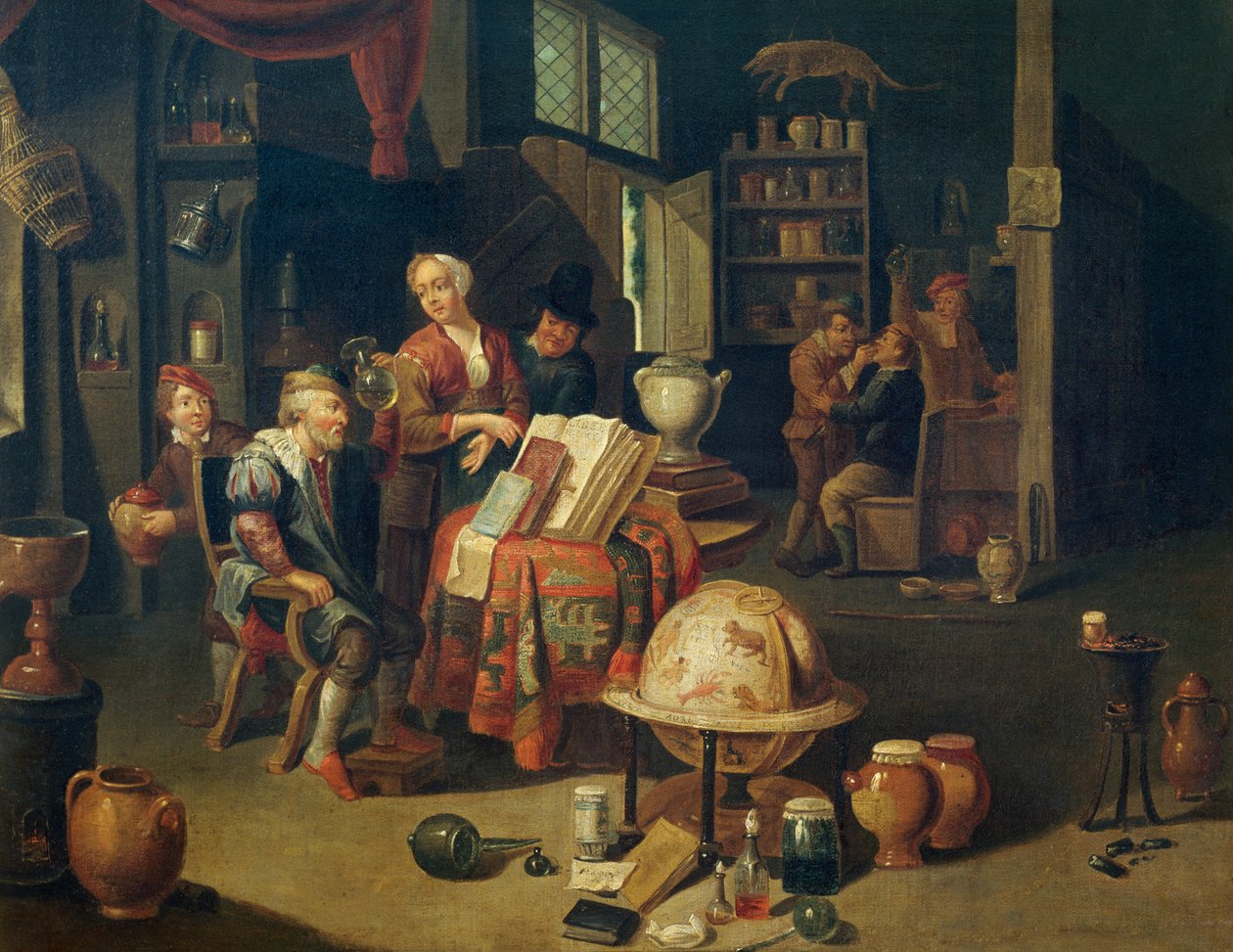 骗子》，杰勒德-托马斯（1663-1721 年）的布面油画，比利时 作者 杰拉德·托马斯