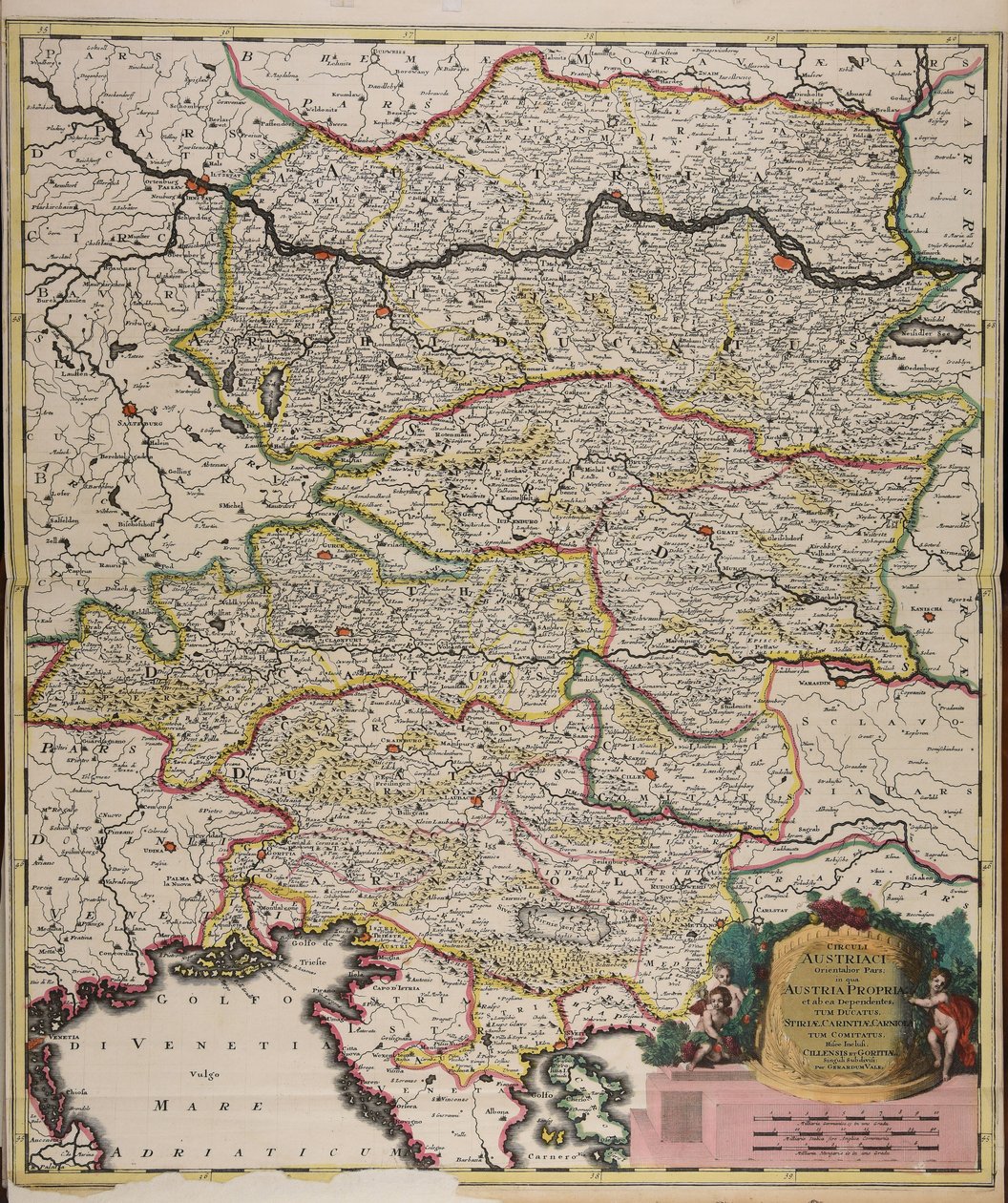 Circuli Austriaci orientalior pars in qua Austria propria et ab ea dependentes tum ducatus Stiriae, Carintiae, Carniolae tum comitatus hisce inclusi Cillensis et Goritiae singuli subdivisi 作者 杰拉德·瓦尔克