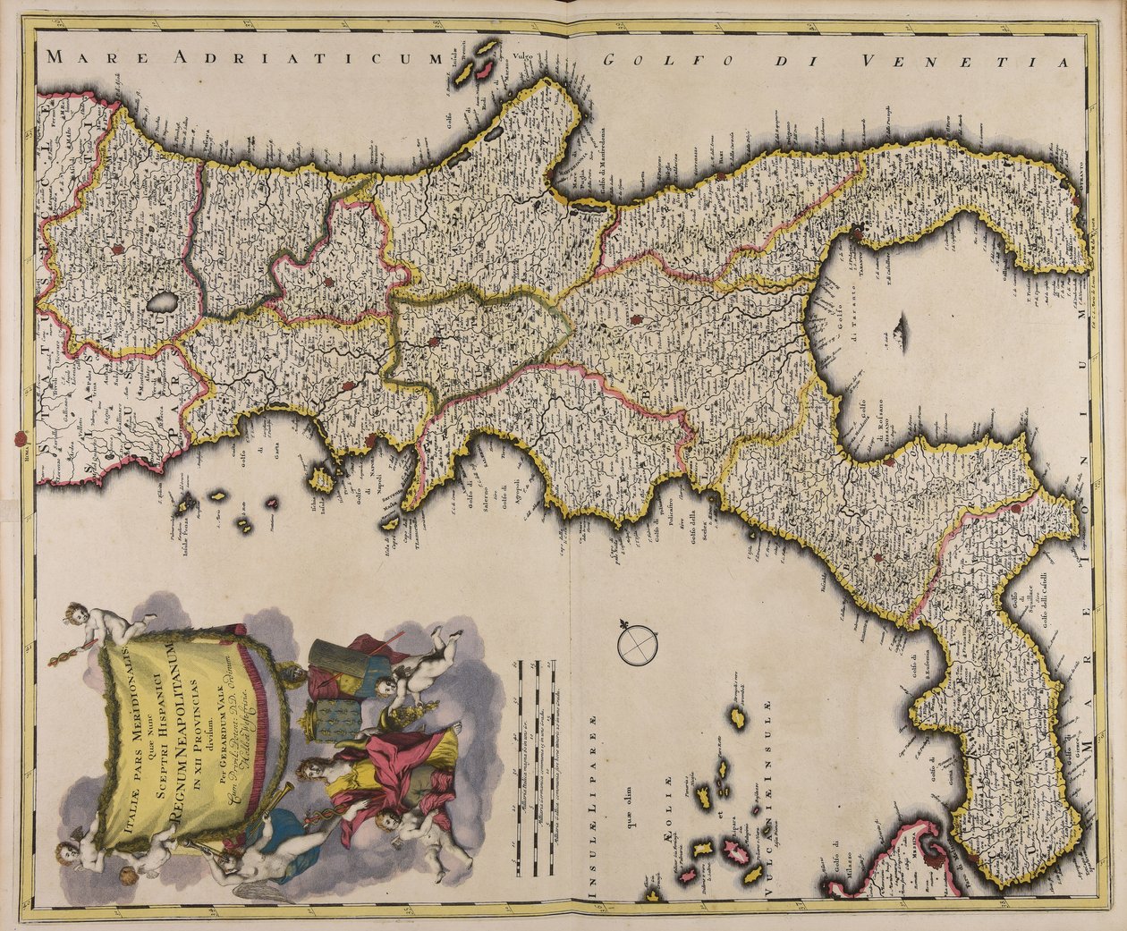 Italiae pars par meridionalis quae nunc sceptri Hispanici regnum Neapolitanum in XII provincias divisum 作者 杰拉德·瓦尔克