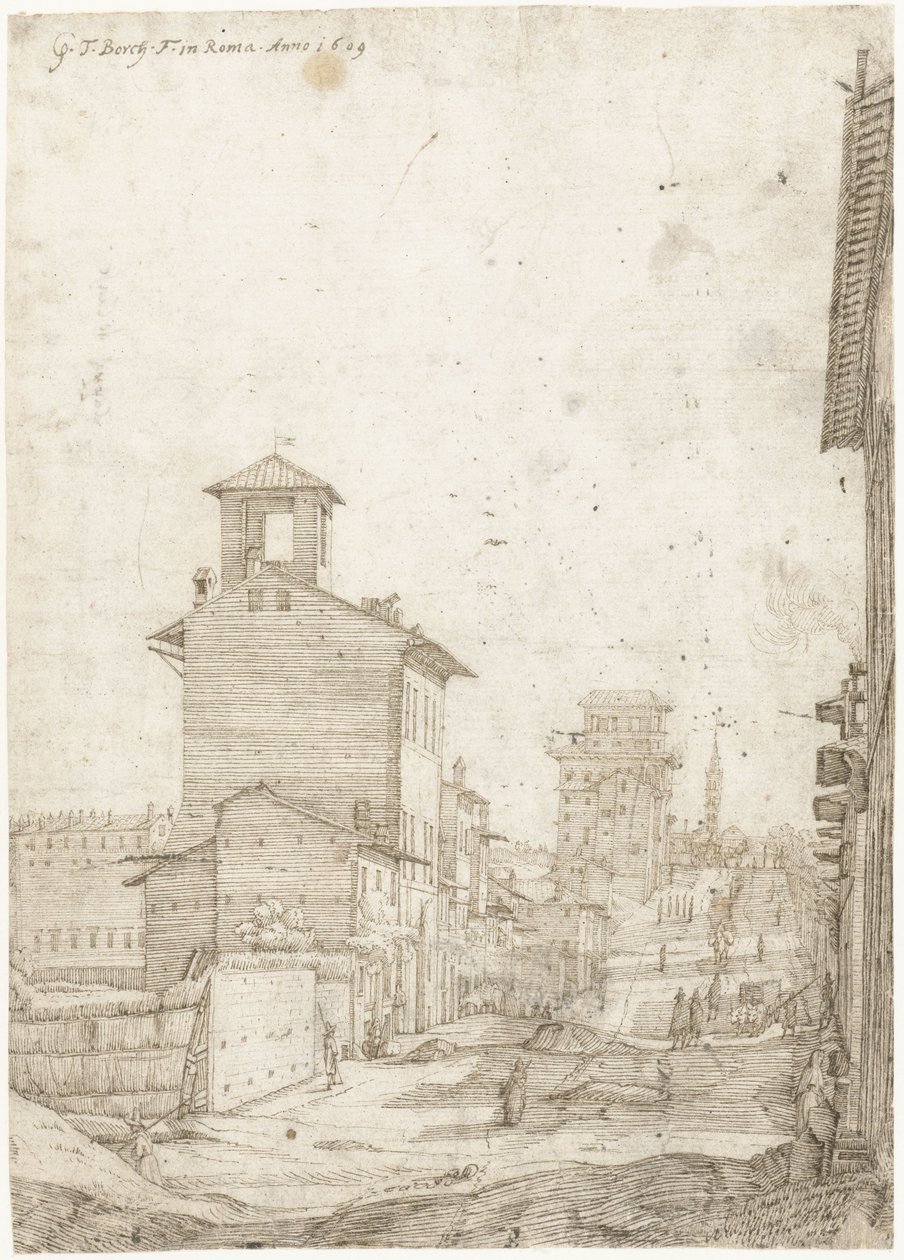 从 Via Panisperna 到罗马 Santa Maria Maggiore 的景观 作者 杰拉德·特尔博赫