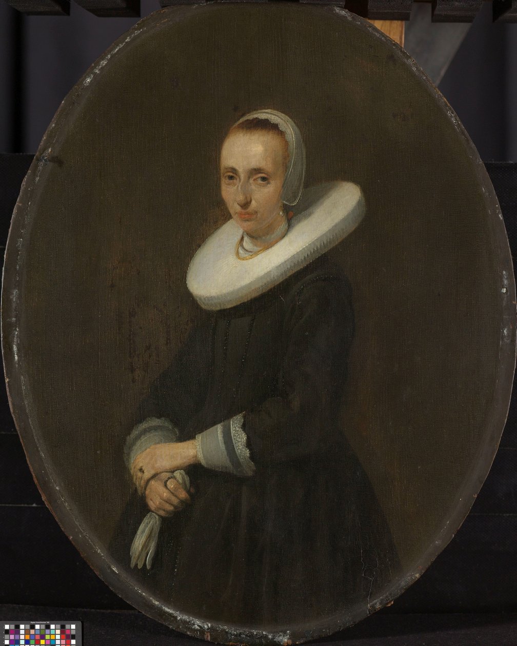 约翰娜-巴多尔（Johanna Bardoel，卒于 1667 年之后）。杰拉德-范德-沙尔克（Gerard van der Schalcke）之妻 作者 杰拉德·特尔·博尔赫 (II)