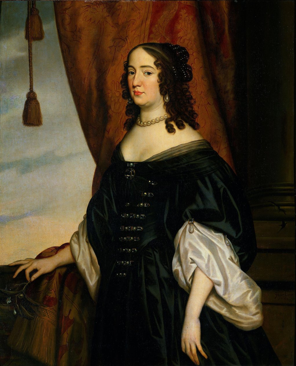 索尔姆斯的阿玛丽亚肖像（1602-75 年） 作者 Gerard van Honthorst（工作室）