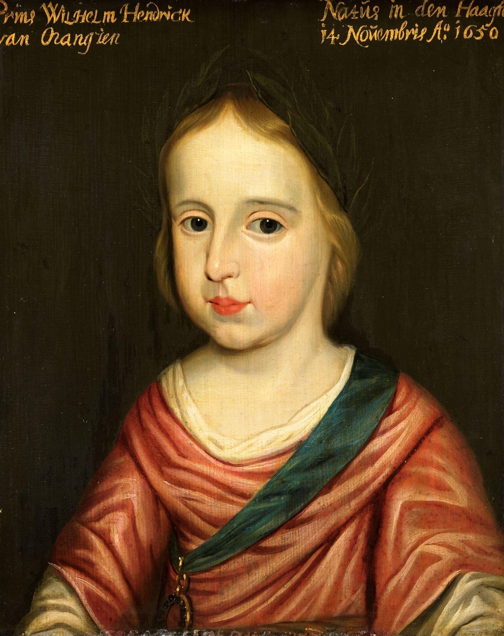 奥兰治亲王威廉三世肖像 作者 Gerard van Honthorst（工作室）