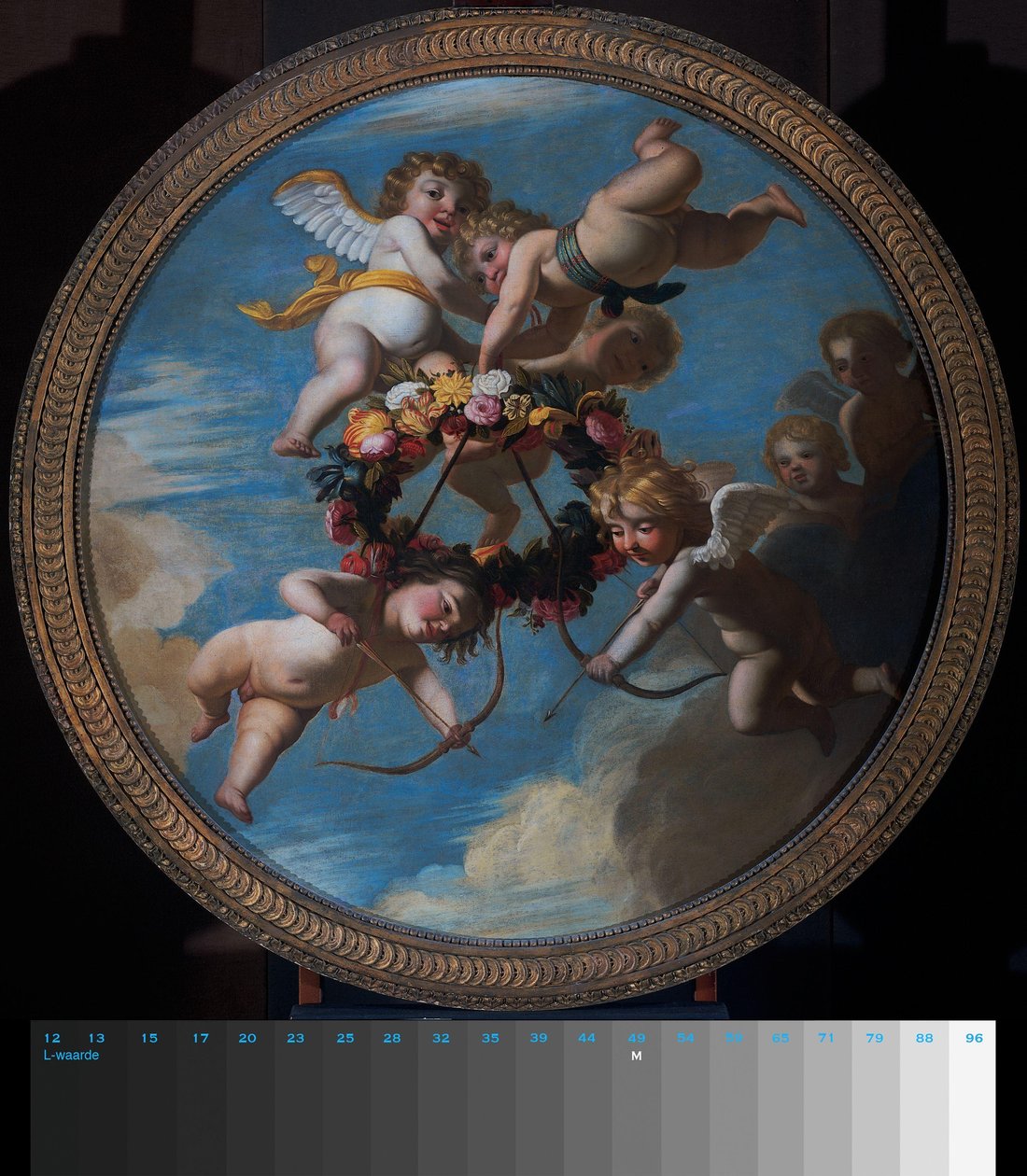 带着花环的普蒂 作者 Gerard van Honthorst（工作室）