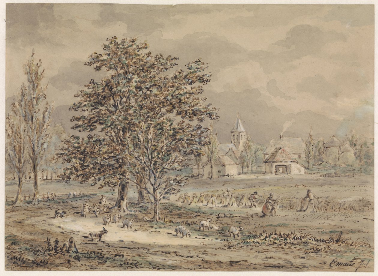 Zoelmond 村庄景观 作者 Gerardus Emaus de Micault