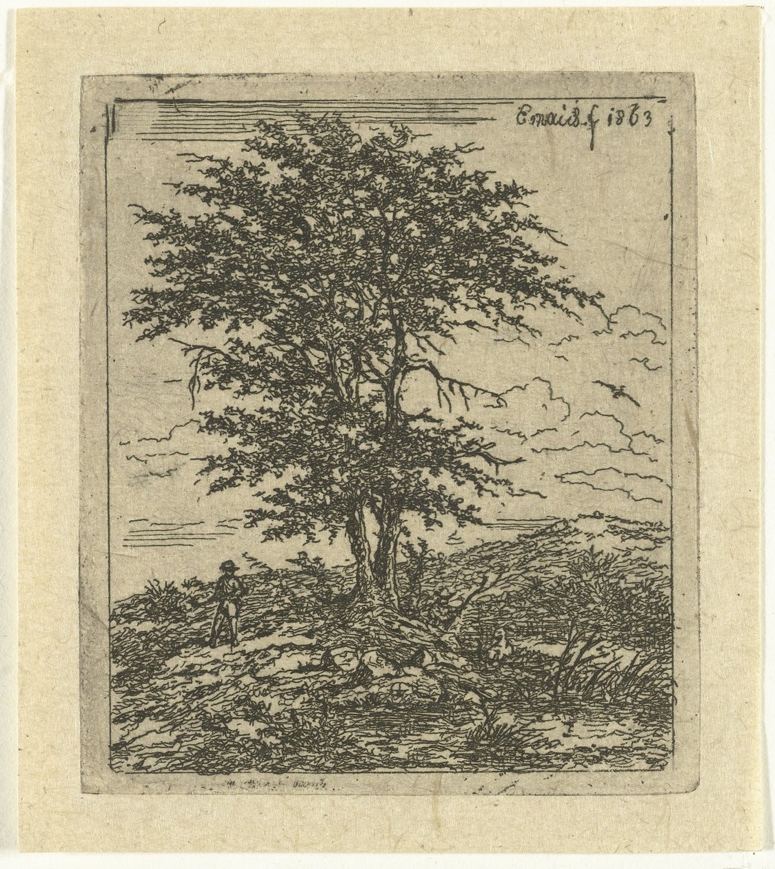 橡树与猎人的风景
橡树 作者 Gerardus Emaus de Micault