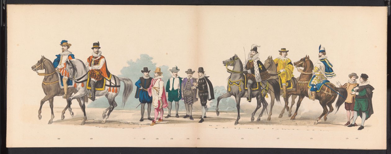 莱顿学生化妆舞会，1875 年（图版 11）
1875 年 6 月 15 日莱顿学生联谊会成员为庆祝莱顿大学建校 300 周年而举行的化妆舞会，描绘了莱顿大学，如图所示。 作者 杰拉杜斯·约翰内斯·博斯