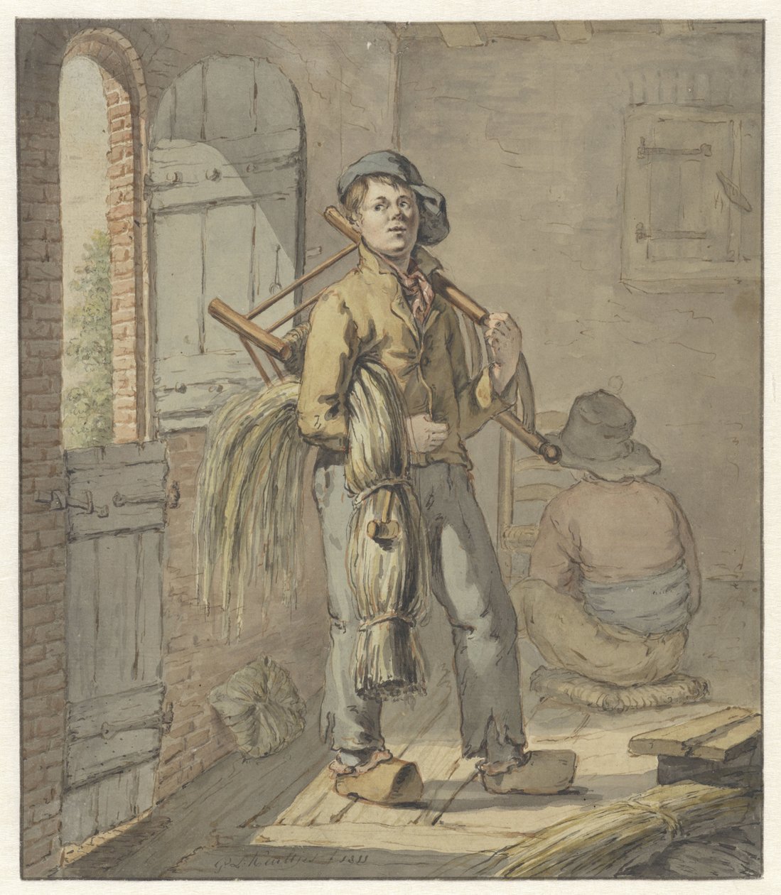 主席在谷仓工作 作者 Gerardus Laurentius Keultjes