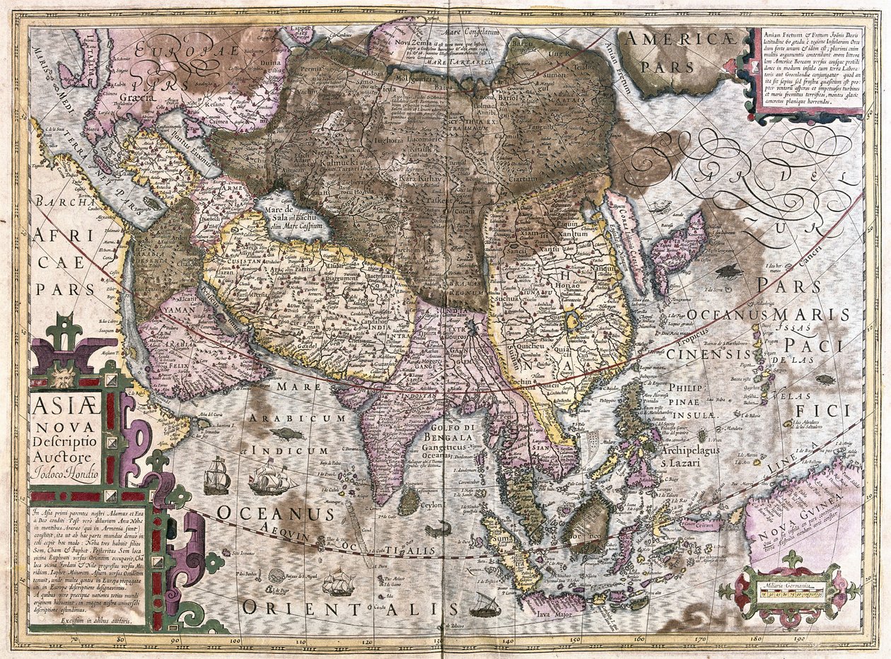 亚洲 (雕刻 作者 杰拉杜斯·墨卡托