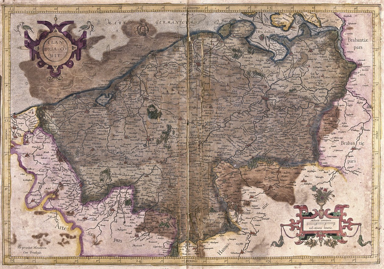 Belgium (engraving 作者 杰拉杜斯·墨卡托