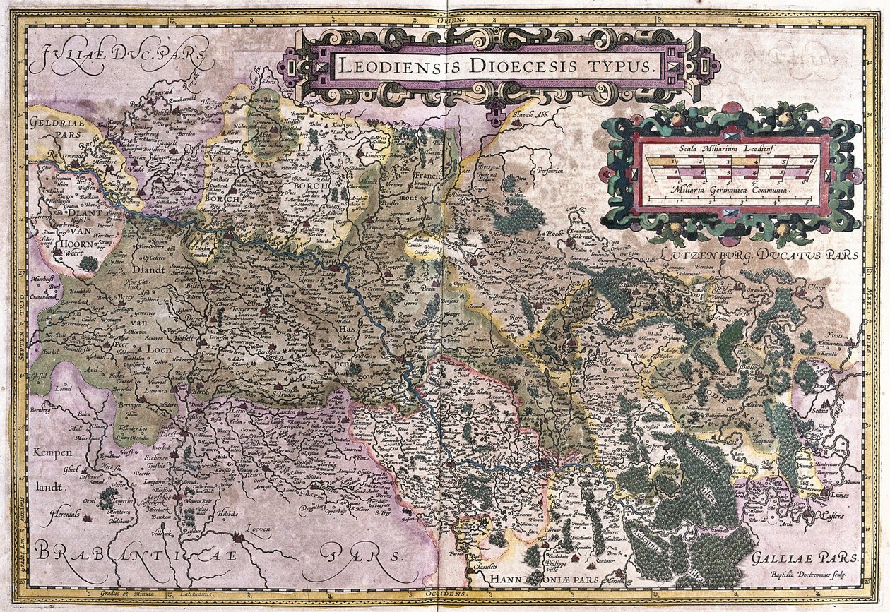 Liege, Belgia (ukiran 作者 杰拉杜斯·墨卡托