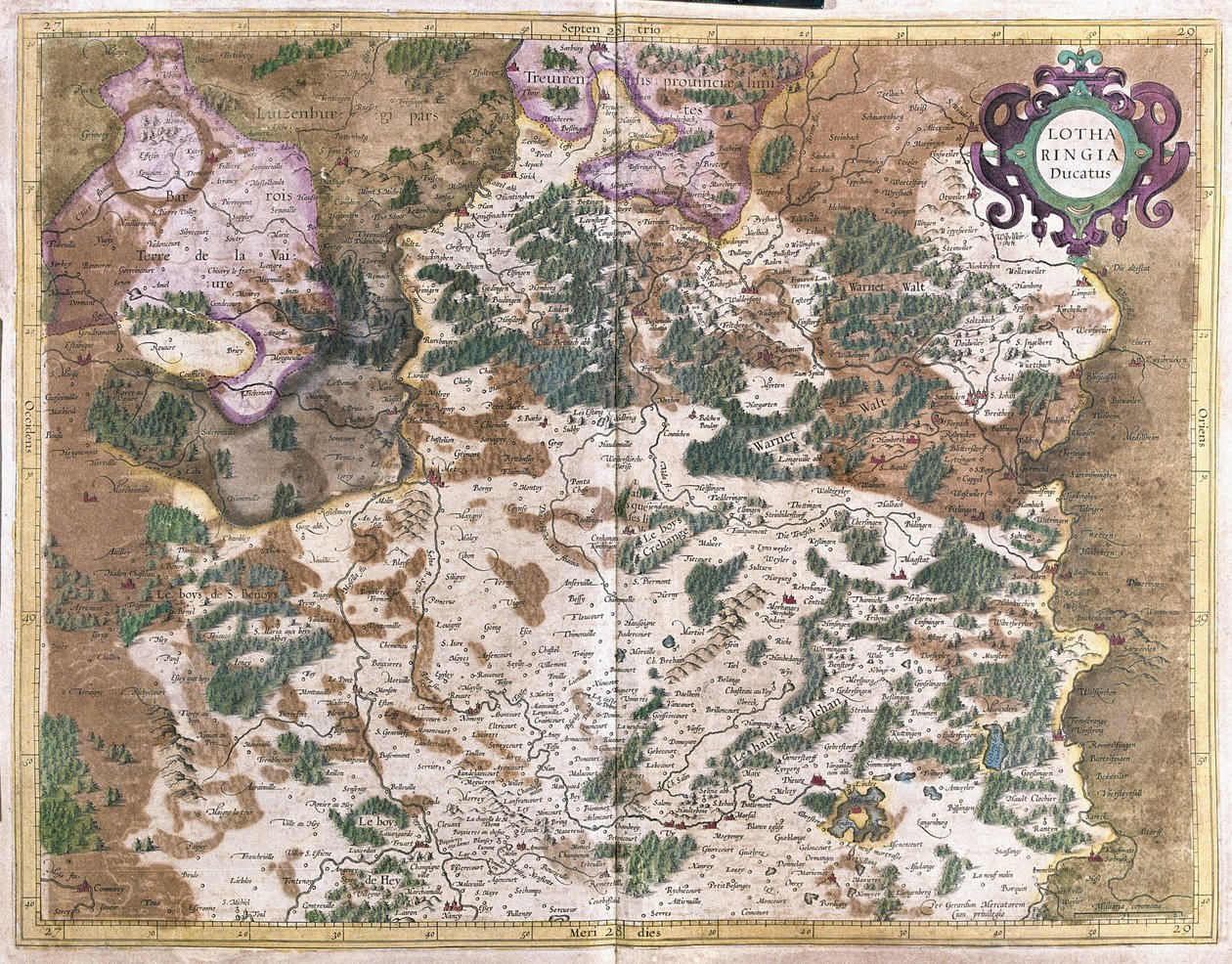 Lorraine, France (engraving 作者 杰拉杜斯·墨卡托