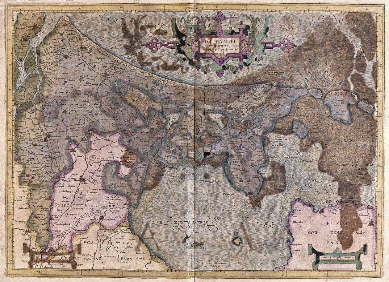 Netherlands (engraving 作者 杰拉杜斯·墨卡托
