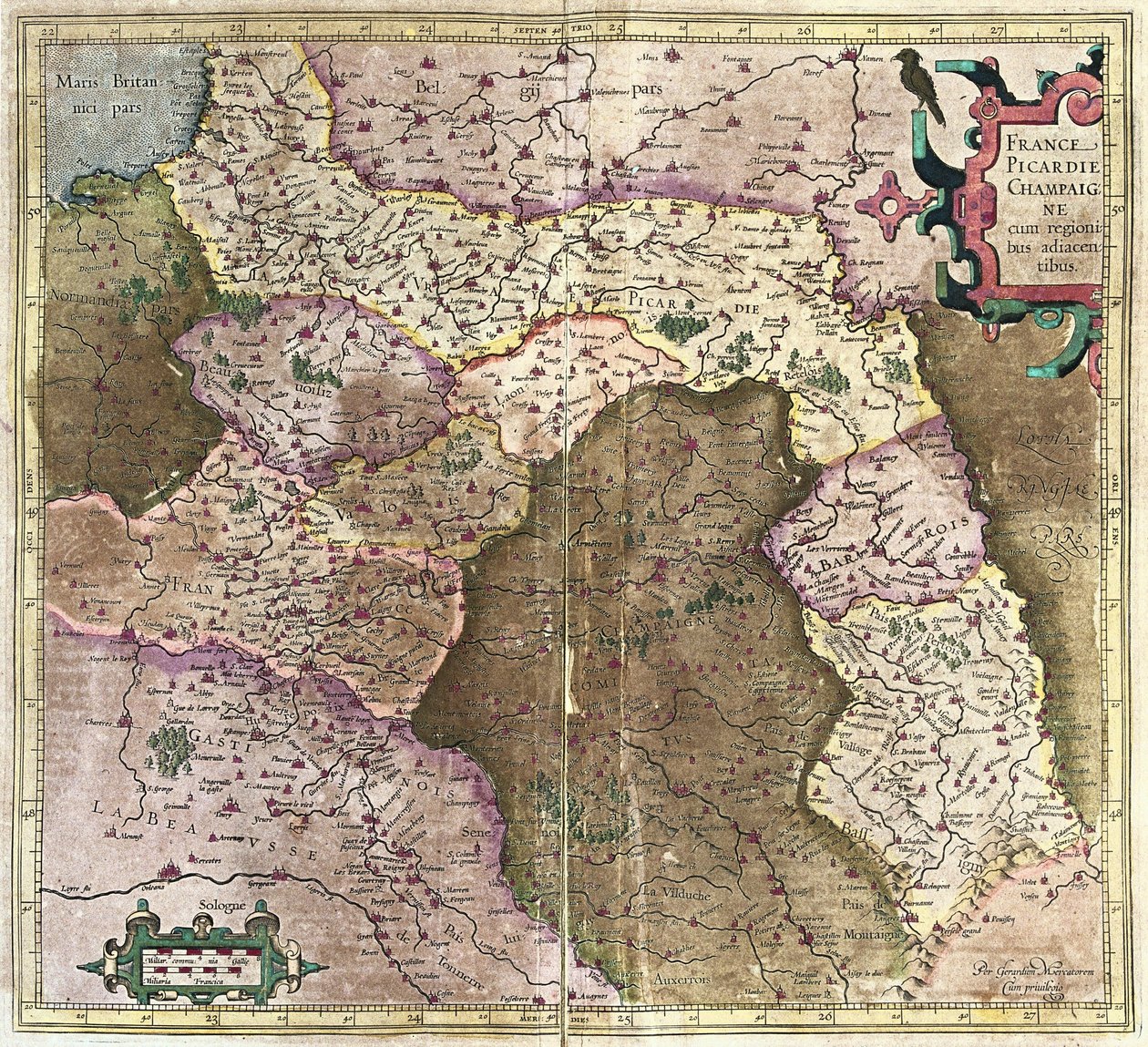Picardie, Champagne, France 作者 杰拉杜斯·墨卡托