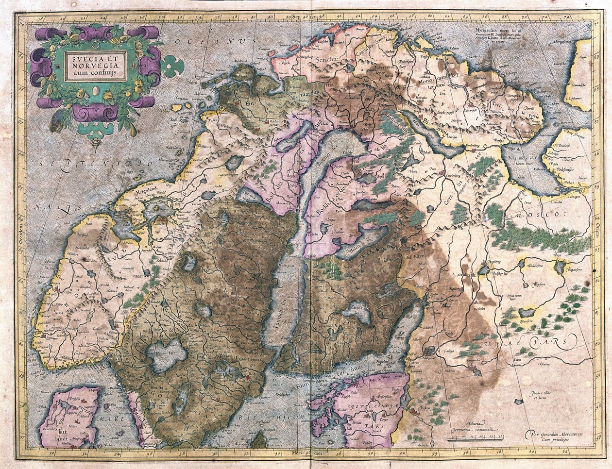 Sweden and Norway (engraving 作者 杰拉杜斯·墨卡托