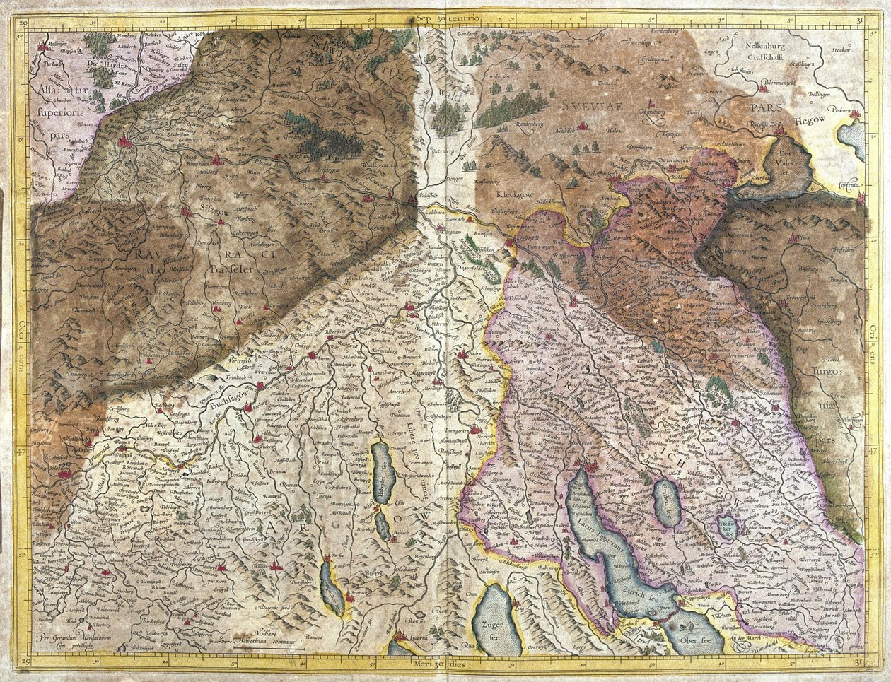 Switzerland (engraving 作者 杰拉杜斯·墨卡托