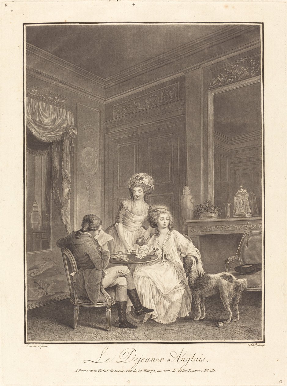 英式早餐 作者 尼古拉斯·拉夫林斯 (Nicolas Lavreince) 之后的 Geraud Vidal